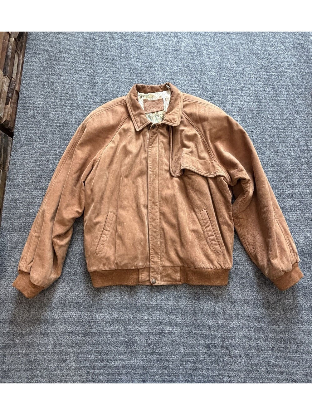 Adventure Team Marlboro Leather Jacket Vintage Men's Medium Brown 90s Insulated